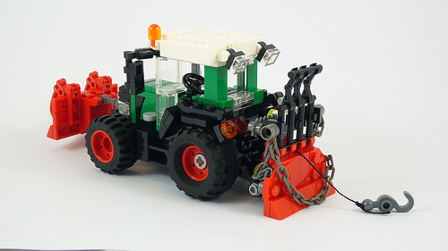 Fendt 500 Vario Polterschild & Forstseilwinde (Forest Blade & Forestry Winch) 04